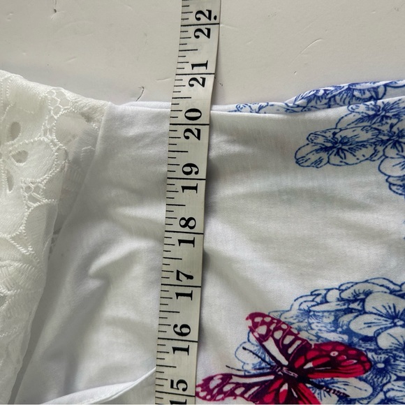 Womens Casual Plus Size Butterfly Print Blouse Size XXL - Picture 7 of 10